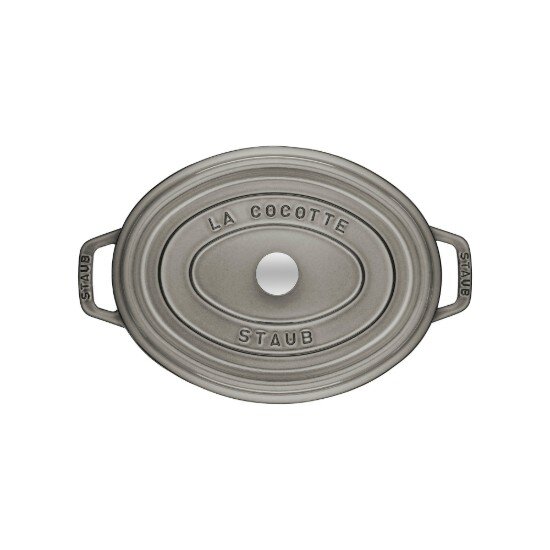 Staub Овална тенджера Cocotte от чугун 23 см/235 л <<Графитно сиво>> - St