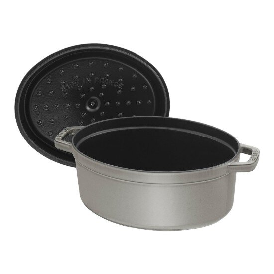 Staub Овална тенджера Cocotte от чугун 23 см/235 л <<Графитно сиво>> - St
