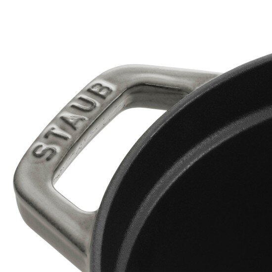 Staub Овална тенджера Cocotte от чугун 23 см/235 л <<Графитно сиво>> - St