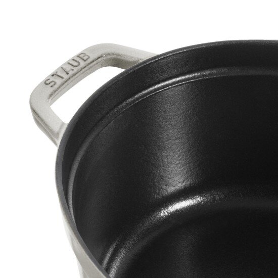 Staub Овална тенджера за готвене Cocotte чугунена 33 см/67 л White Truff