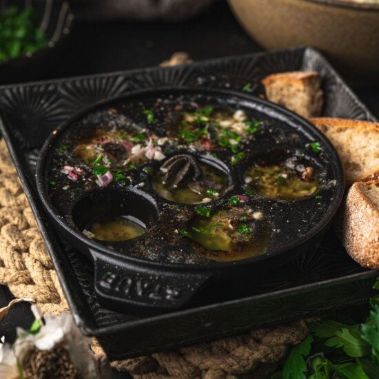 Staub Поднос за охлюви 6 отделения чугун 14 см -