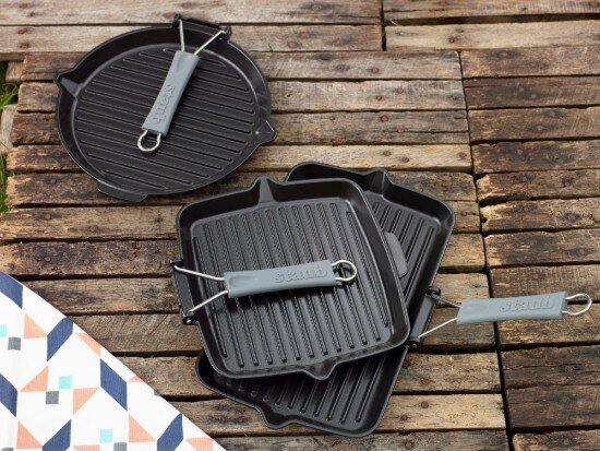 Staub Правоъгълен грил тиган чугун 34x21 см Black -