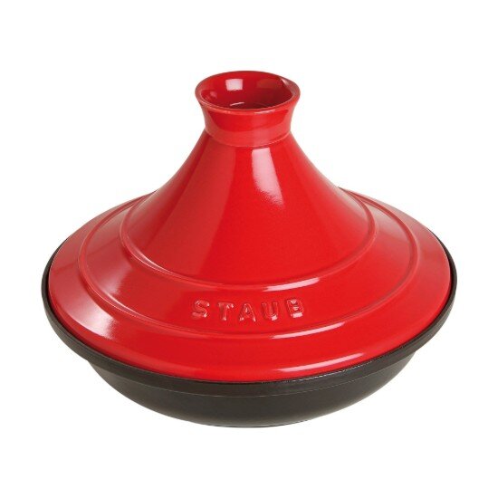 Staub Таjine изработен от чугун с керамичен капак 28 см Cherry -