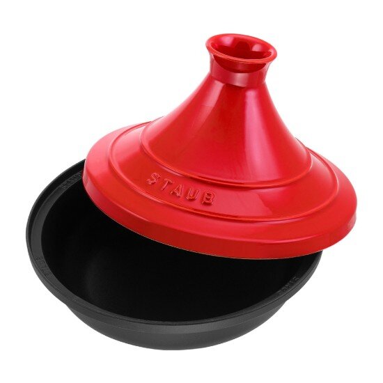 Staub Таjine изработен от чугун с керамичен капак 28 см Cherry -