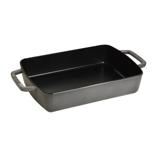 Staub Тава за фурна чугун 30 × 20 см Graphite Grey -