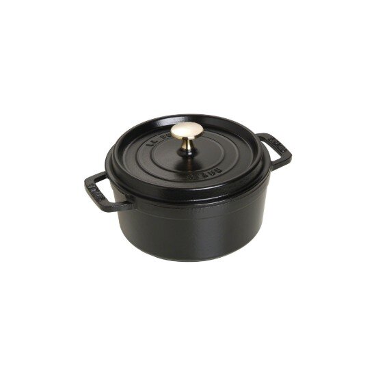 Staub Тенджера Cocotte чугун 18 см/1.7л Black -