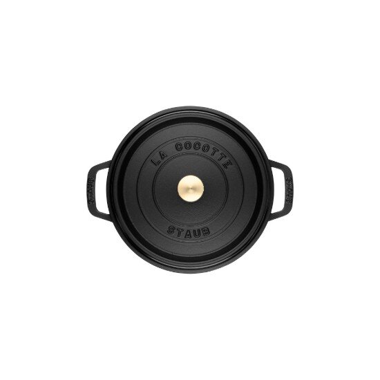 Staub Тенджера Cocotte чугун 18 см/1.7л Black -