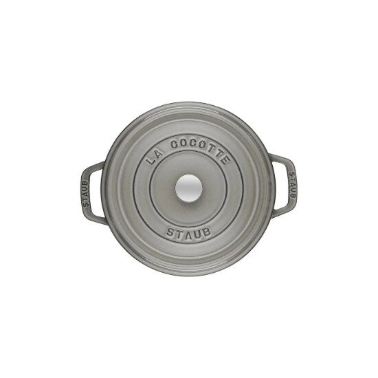 Staub Тенджера Cocotte чугун 18 см/17 л Graphite Grey -