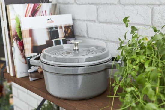 Staub Тенджера Cocotte чугун 18 см/17 л Graphite Grey -