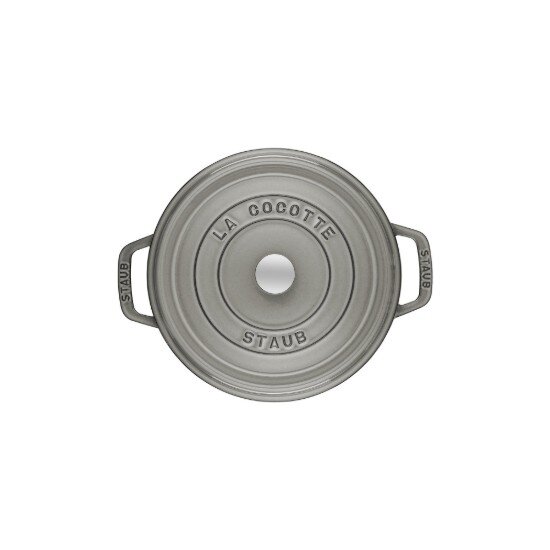 Staub Тенджера Cocotte чугун 20 см/22 л Graphite Grey -