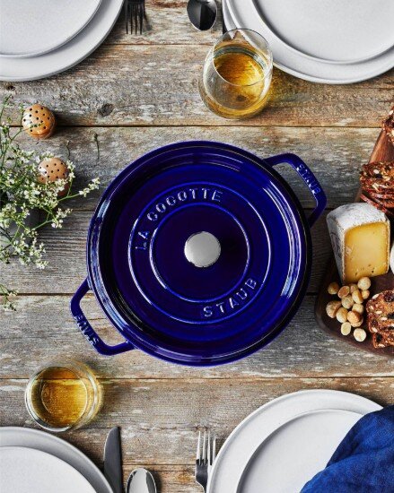 Staub Тенджера Cocotte чугун 22 см/26 л Dark Blue -