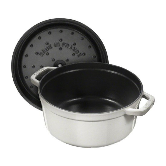 Staub Тенджера Cocotte чугун 28 см/67 л White Truffle -