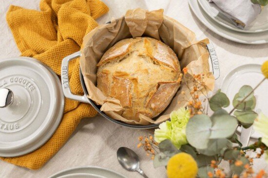 Staub Тенджера Cocotte чугун 28 см/67 л White Truffle -