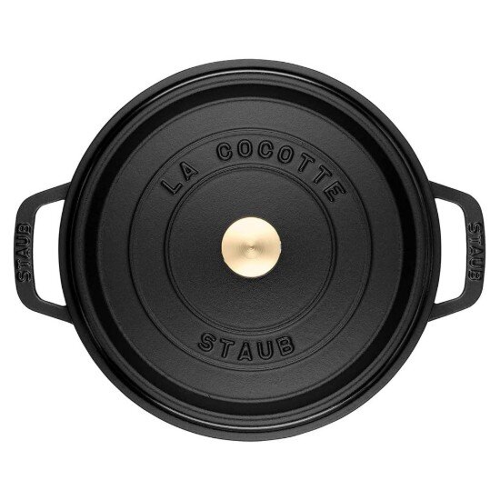 Staub Тенджера Cocotte чугун 30 см/835 л Black -