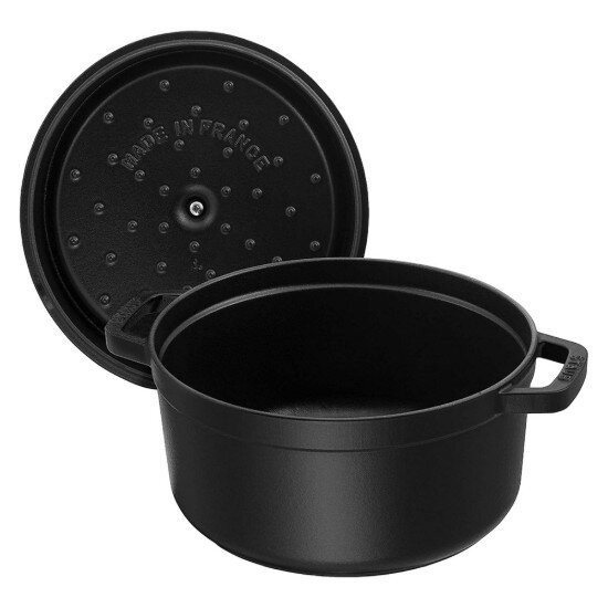 Staub Тенджера Cocotte чугун 30 см/835 л Black -