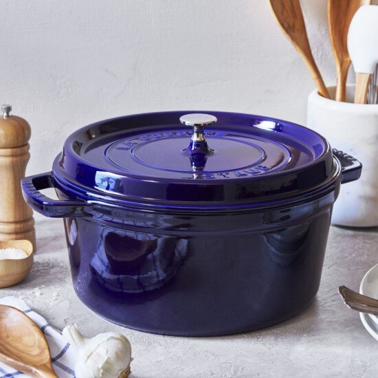 Staub Тенджера Cocotte чугун 30 см/835 л Dark Blue -