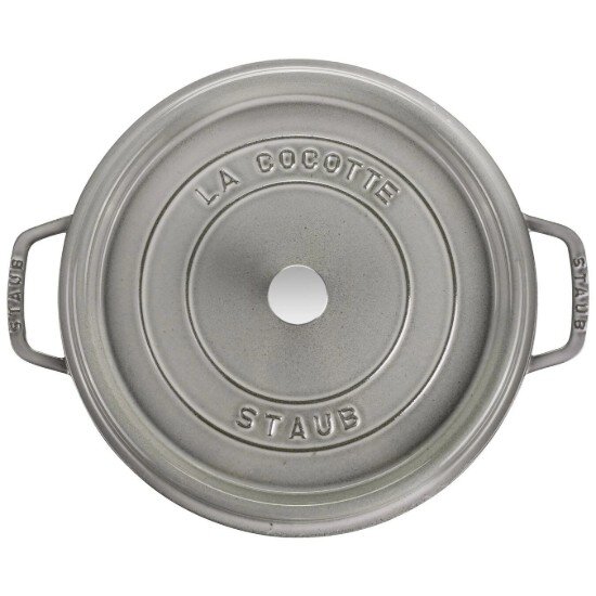 Staub Тенджера Cocotte чугун 30 см/835 л Graphite Grey -