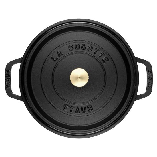 Staub Тенджера Cocotte чугун 34 см/126 л Black -