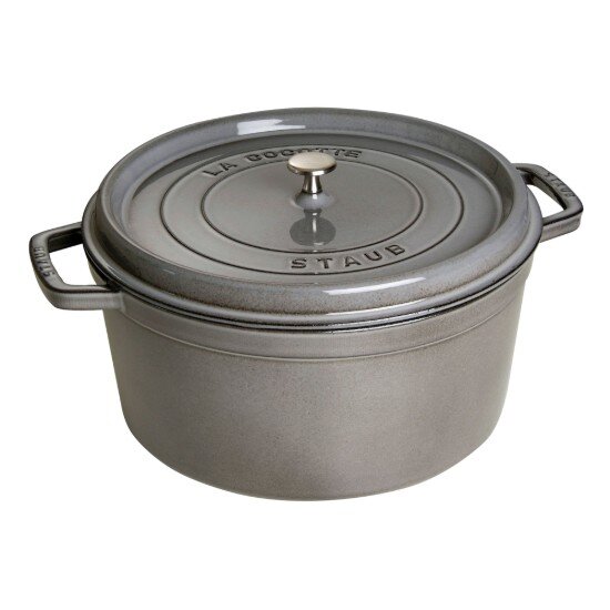 Staub Тенджера Cocotte чугун 34 см/126 л Graphite Grey -