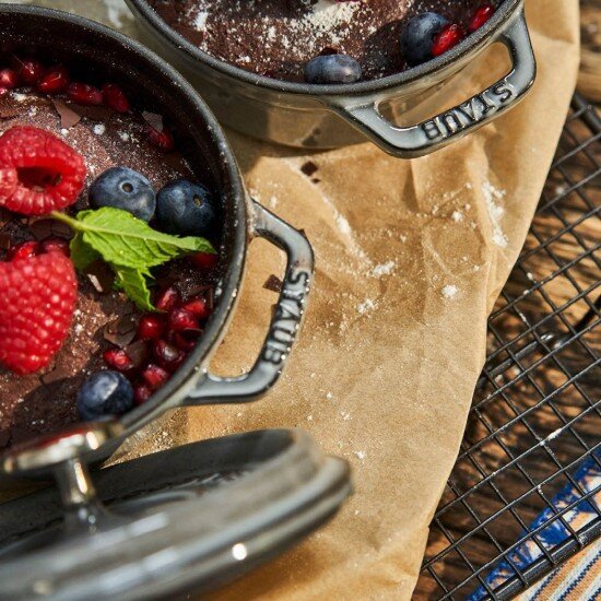 Staub Тенджера Cocotte чугунена 12 см/04 л Graphite Grey -