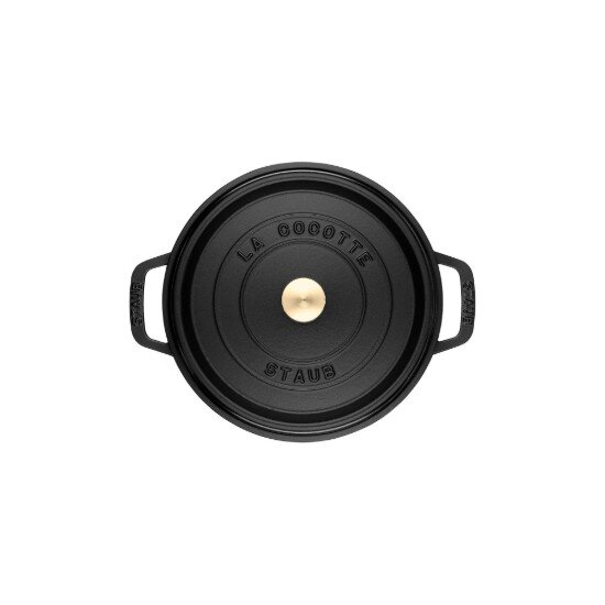 Staub Тенджера Cocotte чугунена 20 см/22 л Black -