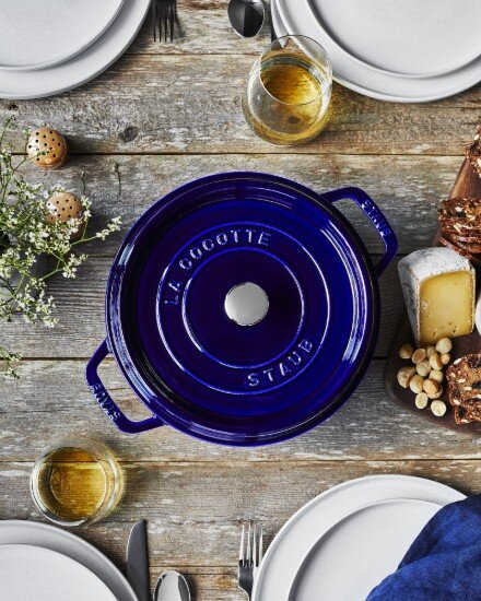 Staub Тенджера Cocotte чугунена 24 см/38 л Dark Blue -