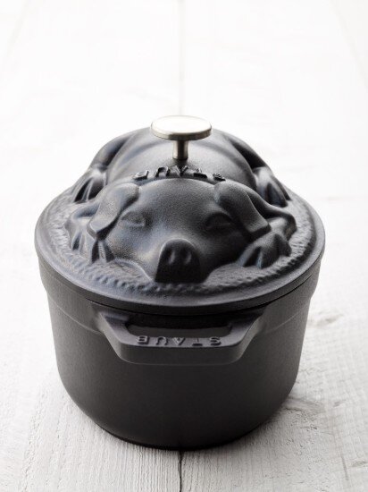 Staub Тенджера "Cocotte cochon" чугун 17см/1л Black -