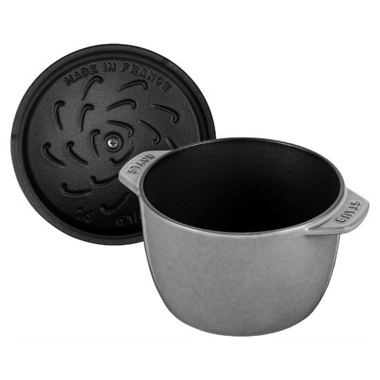 Staub Тенджера Cocotte за готвене на ориз чугун 16 см/175 л Graphite Gre
