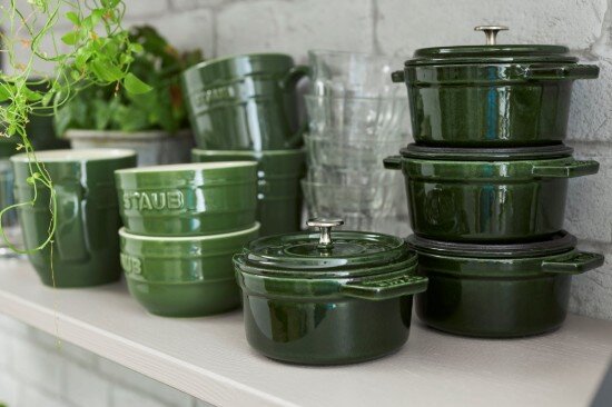 Staub Тенджера Mini-Cocotte чугун 10 см/025 л Basil -
