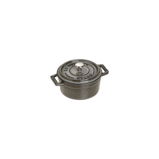Staub Тенджера Mini-Cocotte чугун 10 см/025 л Graphite Grey -