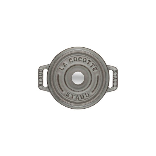Staub Тенджера Mini-Cocotte чугун 10 см/025 л Graphite Grey -