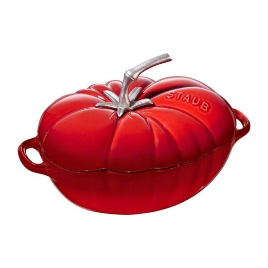 Staub Тенджера с форма на домат чугун 25 см/29л Cherry -