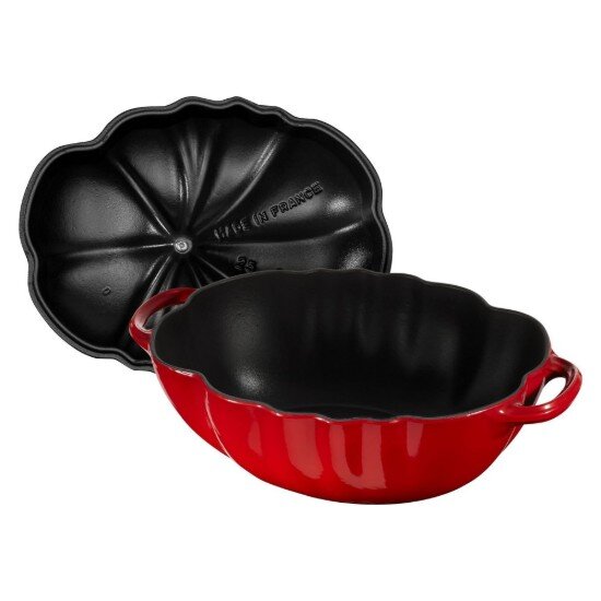 Staub Тенджера с форма на домат чугун 25 см/29л Cherry -