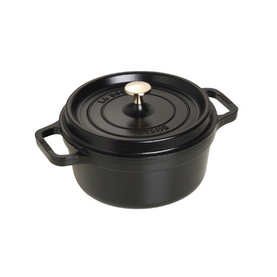 Staub Тенджера за готвене чугун 22 см/2.6л Black -