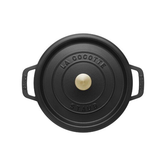 Staub Тенджера за готвене чугун 22 см/2.6л Black -
