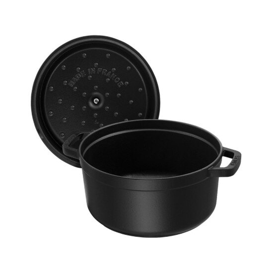 Staub Тенджера за готвене чугун 22 см/2.6л Black -