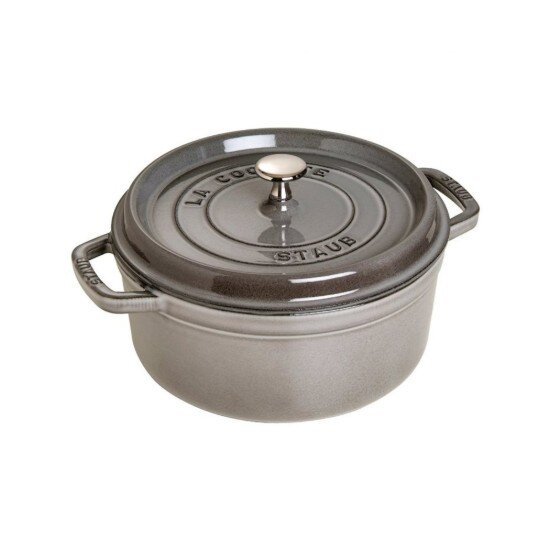 Staub Тенджера за готвене чугун 26см/52л Graphite Grey -
