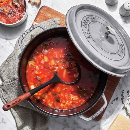 Staub Тенджера за готвене чугун 26см/52л Graphite Grey -