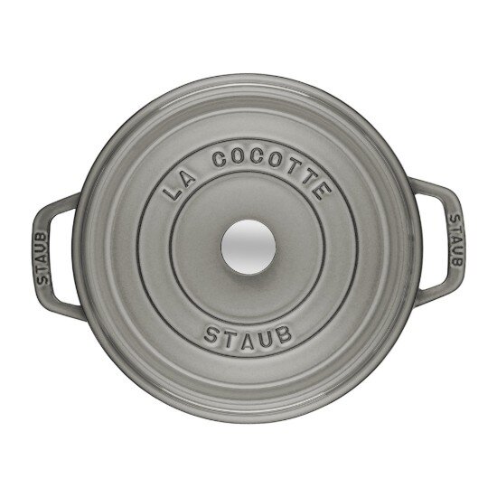 Staub Тенджера за готвене Cocotte чугун 28cm/67L Graphite Grey -