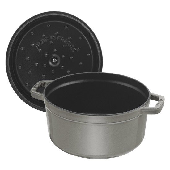 Staub Тенджера за готвене Cocotte чугун 28cm/67L Graphite Grey -