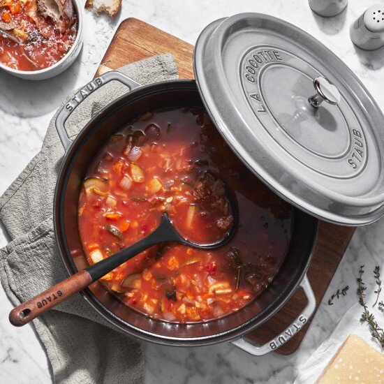 Staub Тенджера за готвене Cocotte чугун 28cm/67L Graphite Grey -
