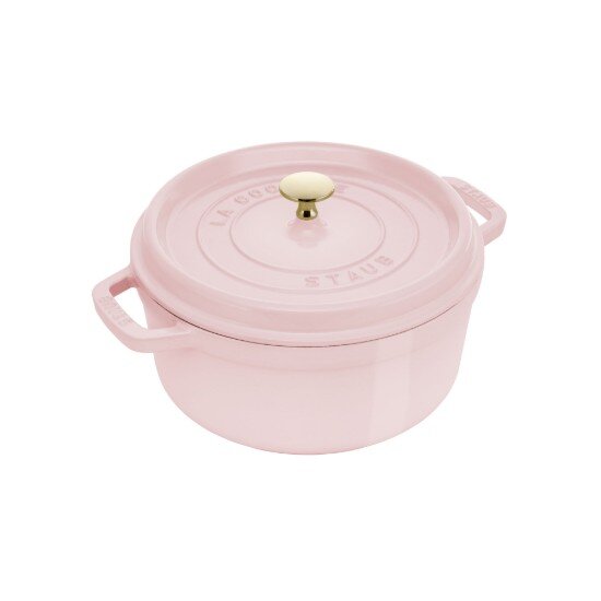 Staub Тенджера за готвене Cocotte чугунена 24 см/37 л Sorbet Rose - Stau