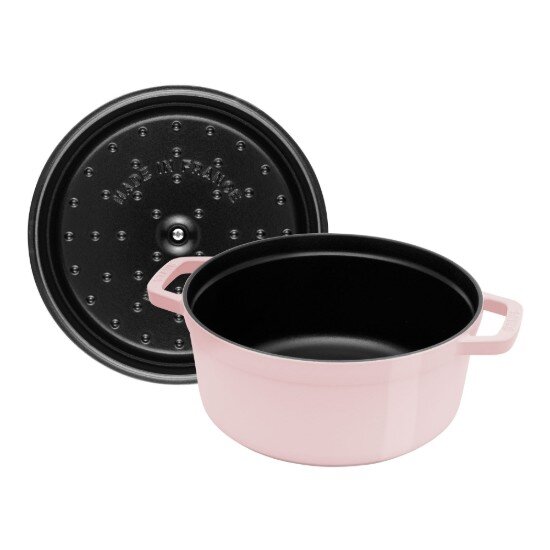Staub Тенджера за готвене Cocotte чугунена 24 см/37 л Sorbet Rose - Stau