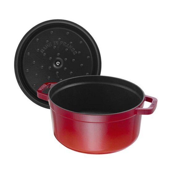 Staub Тенджера за готвене Cocotte от чугун 26 см/52 л Cherry -