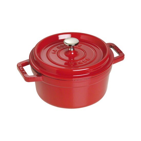 Staub Тенджера за готвене на Cocotte изработена от чугун 24 см/38 л Cherr
