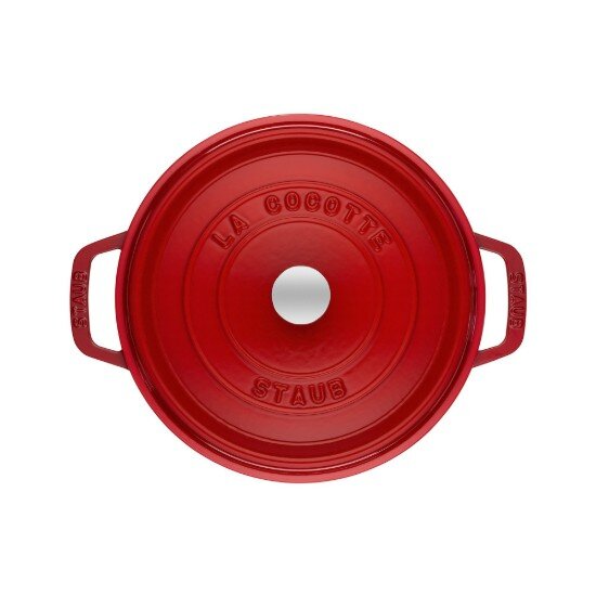 Staub Тенджера за готвене на Cocotte изработена от чугун 24 см/38 л Cherr