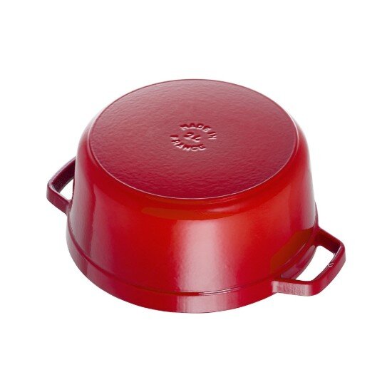 Staub Тенджера за готвене на Cocotte изработена от чугун 24 см/38 л Cherr