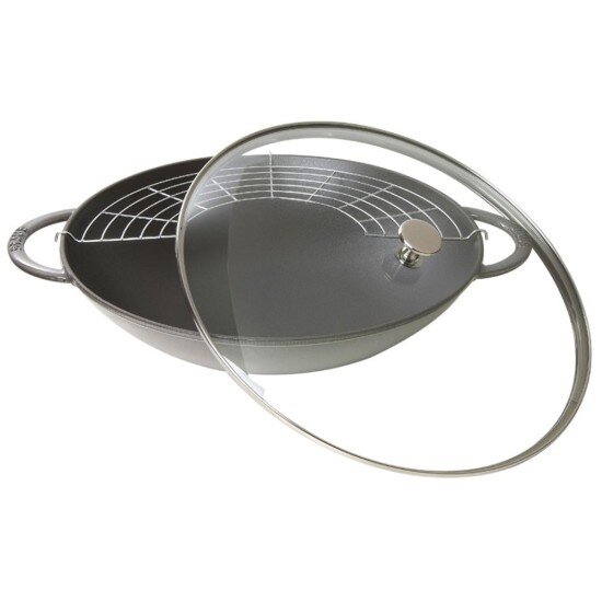 Staub Уок тиган чугун 37см Graphite Grey -
