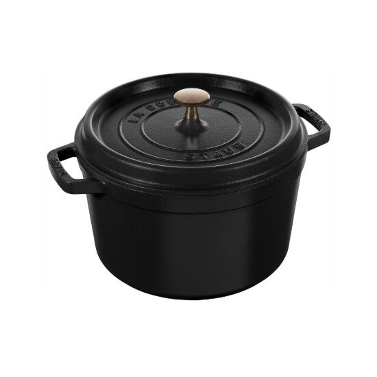 Staub Висока тенджера Cocotte чугун 24 см/47 л Black -