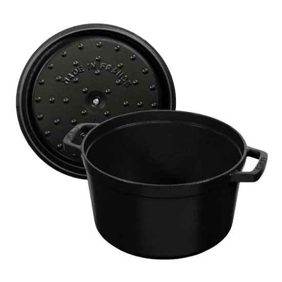 Staub Висока тенджера Cocotte чугун 24 см/47 л Black -